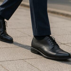 Bruno Marc Dress Shoes Mens 14 Black Cap Toe Lace Up Oxford Business NYE Party